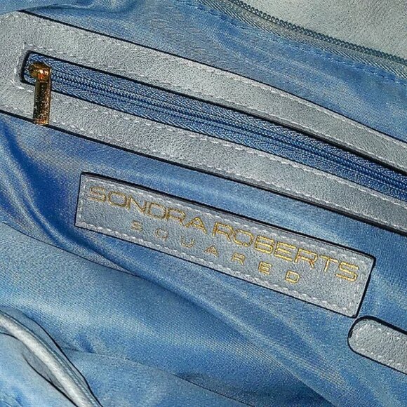 Sondra Roberts Squared Hobo Style Purse - Picture 3 of 9